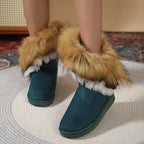 Fleece Thickened Warm Flat Nonslip Winter Snow Boot
