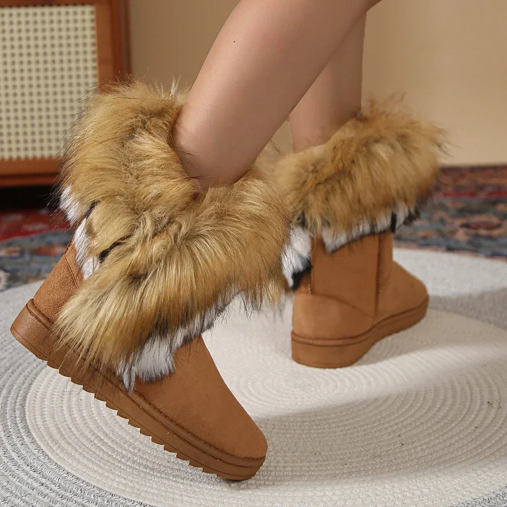 Fleece Thickened Warm Flat Nonslip Winter Snow Boot