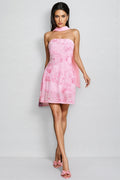Corviel Floral Sequin Scarf Mini Dress