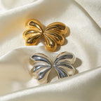 Curved Heart - Statement Earrings