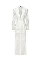 Deep-V Long Sleeves Lace Two-Piece Set