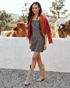 Daintree Jacquard Mini Dress Black
