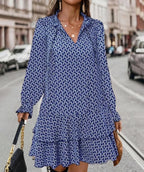 Rita Exclusive Ruffled Dress with Wide Sleeves Boutique Collection