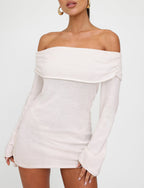 DIEDRE JUMPER DRESS - WHITE : CREAM