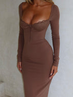 DIONNE MAXI DRESS TAUPE