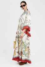 Katherine Elevated Printed Maxi Dress Chic Silhouette Collection
