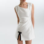 Silken Satin Mini Dress