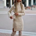 Ercilia Elegant Knitted Dress Autumn for Women Modern Trendy Look