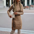 Ercilia Elegant Knitted Dress Autumn for Women Modern Trendy Look