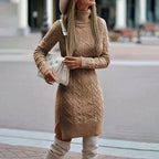 Ercilia Elegant Knitted Dress Autumn for Women Modern Trendy Look