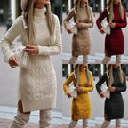 Ercilia Elegant Knitted Dress Autumn for Women Modern Trendy Look