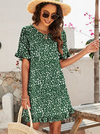 Griselda Effortless Printed Casual Mini Dress Designer Edit