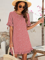 Griselda Effortless Printed Casual Mini Dress Designer Edit