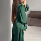 Rubí Elevated and Chic Dress with Waistband Premium Wardrobe Essential