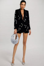 Luke Black Bee Diamond Blazer Mini Dress
