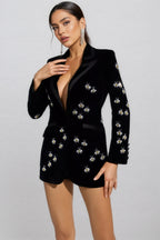 Luke Black Bee Diamond Blazer Mini Dress