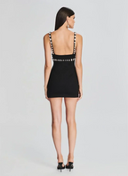 V-Neck Spaghetti Strap Mini Party Dress
