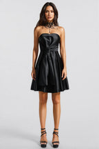 Nirina Deborah Satin Strappy Mini Dress