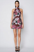 Zaelyx Pink Sequin Multi Mini Dress