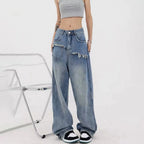 Denim Wide New Summer Plus Size Baggy High Waisted Straight Jeans