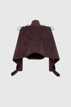 Dillon Lapel Belt Suede Jacket