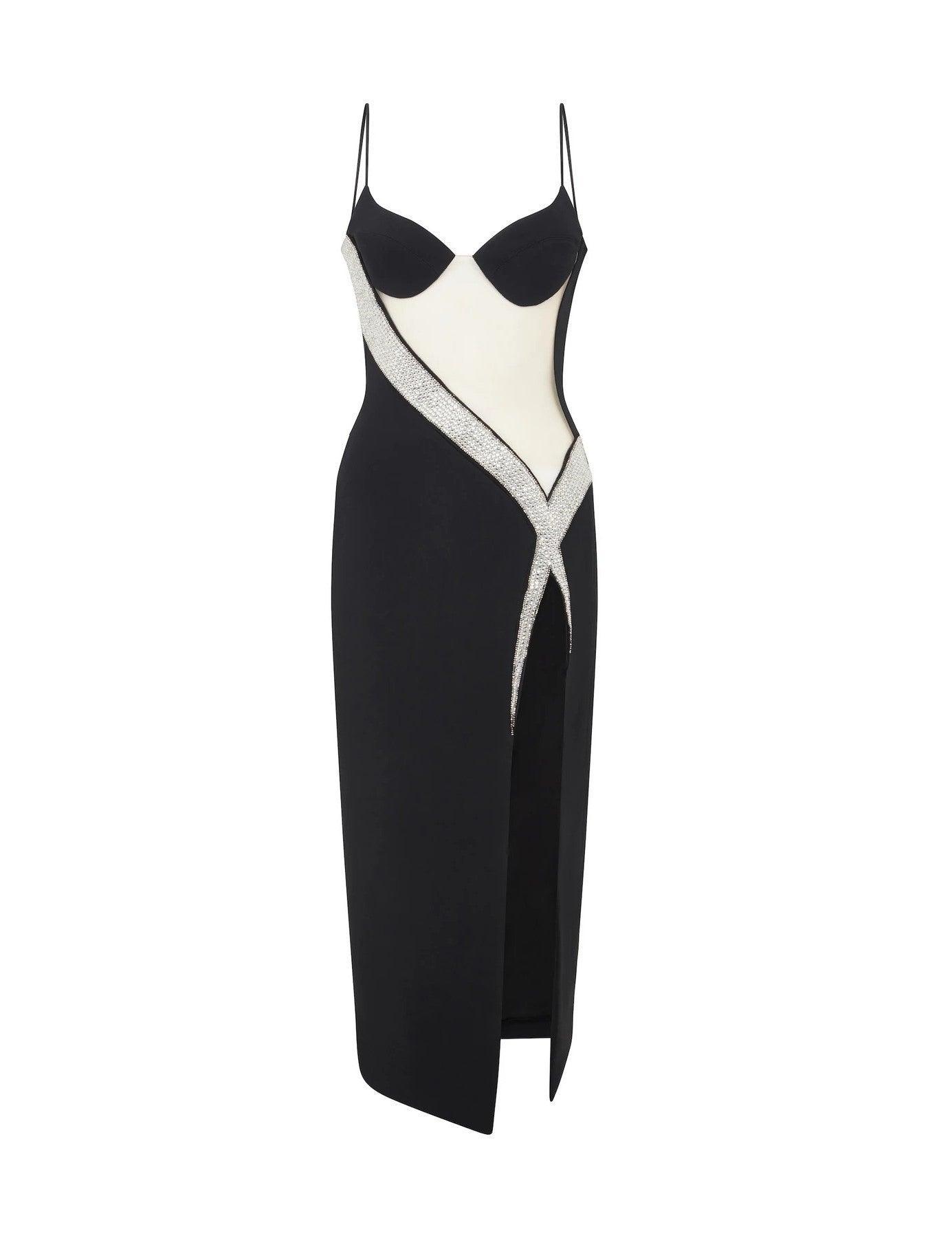 Doloras Crystal Embellished Bandage Dress