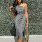 Dresses Woman Summer OnePiece Irregular Dress