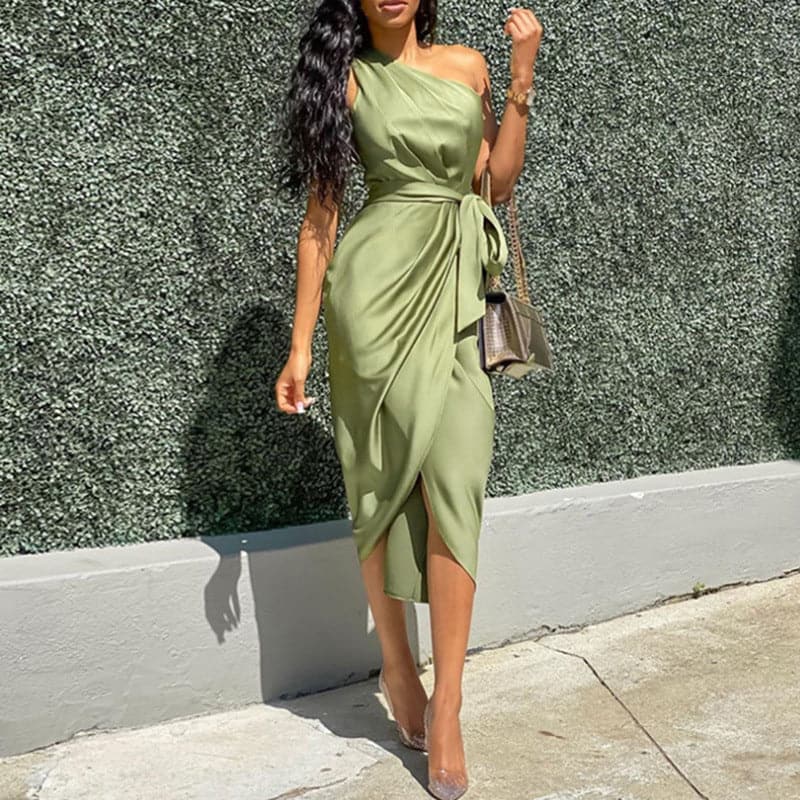 Dresses Woman Summer OnePiece Irregular Dress