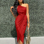 Dresses Woman Summer OnePiece Irregular Dress