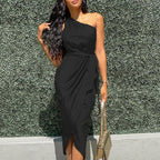 Dresses Woman Summer OnePiece Irregular Dress