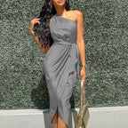 Dresses Woman Summer OnePiece Irregular Dress