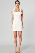 Valentina White Floral Mini Dress