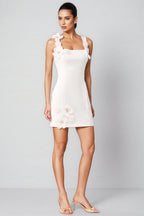 Valentina White Floral Mini Dress