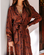 Halina Pocketed Button Down Midi Dress