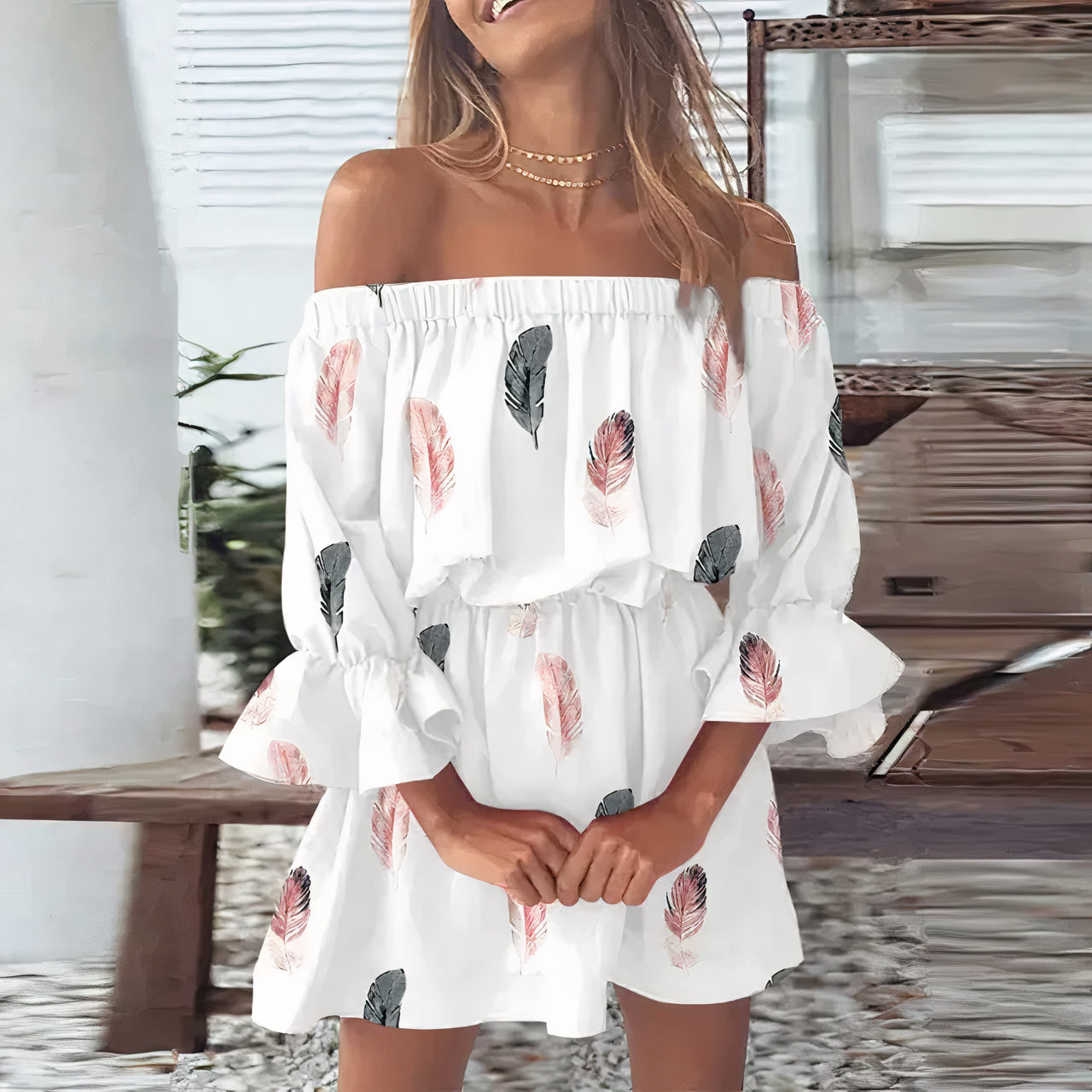 Natividad Exclusive Off the Shoulder Dress Designer Edit