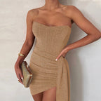 Eliana Exclusive Cocktail Dress with Glitter Elevated Occasion Wear