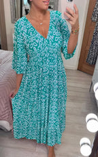 Amelia Minimalist Floral Dress Designer Edit