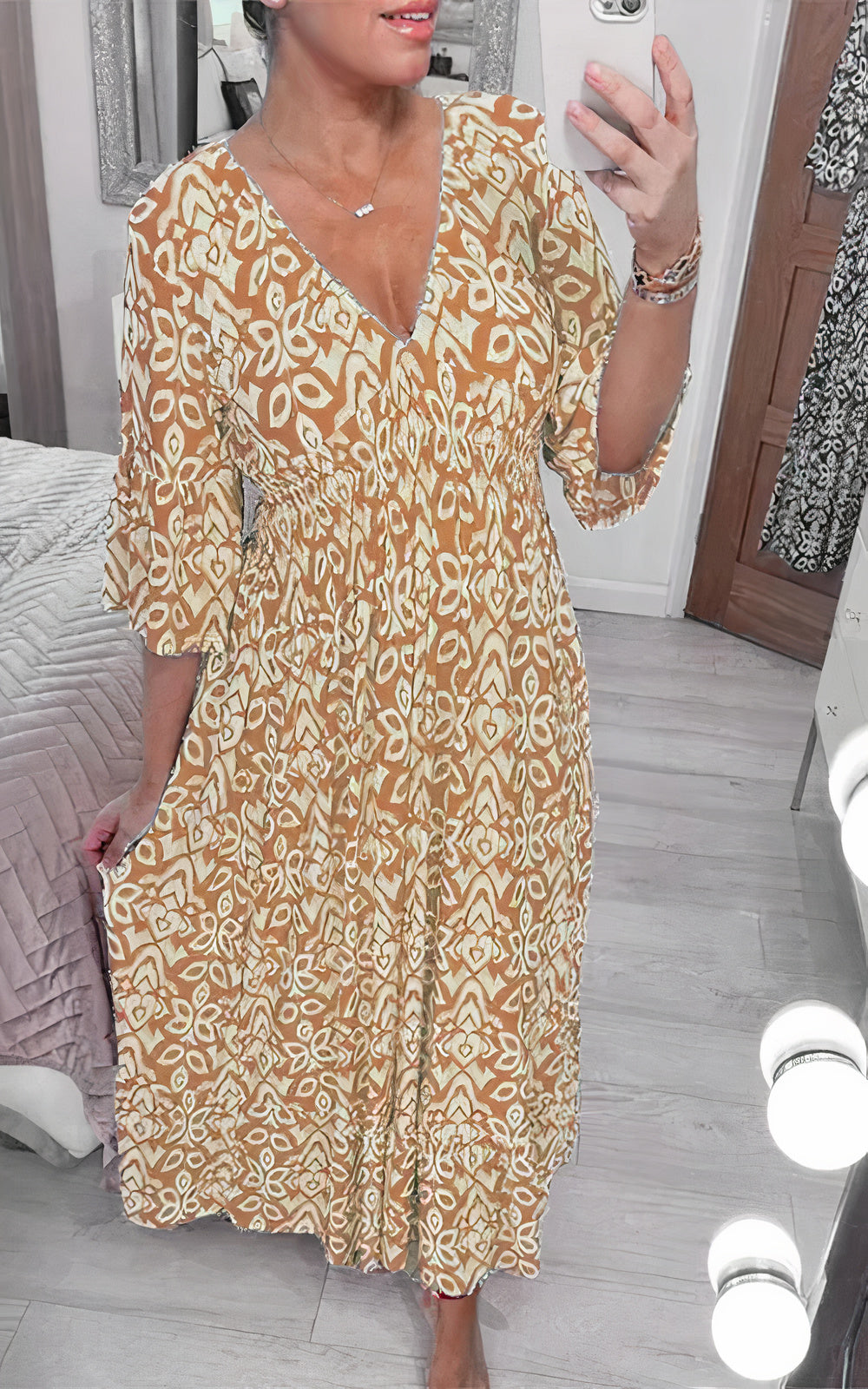 Amelia Minimalist Floral Dress Designer Edit