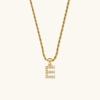 Aurora Pearl Initial Necklace