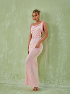 Egypt Backless Maxi Dress In Pink