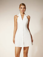 Collar Mini Dress