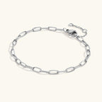 Elara Gold Paperclip Bracelet