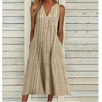 Elegant Chic VNeck Office Lady Pockets Dresses