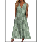 Elegant Chic VNeck Office Lady Pockets Dresses