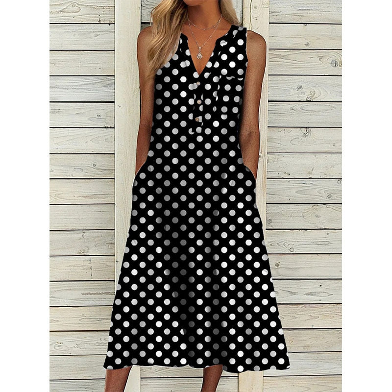 Elegant Chic VNeck Office Lady Pockets Dresses
