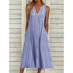 Elegant Chic VNeck Office Lady Pockets Dresses