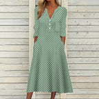 Elegant Chic VNeck Office Lady Pockets Dresses