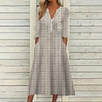 Elegant Chic VNeck Office Lady Pockets Dresses