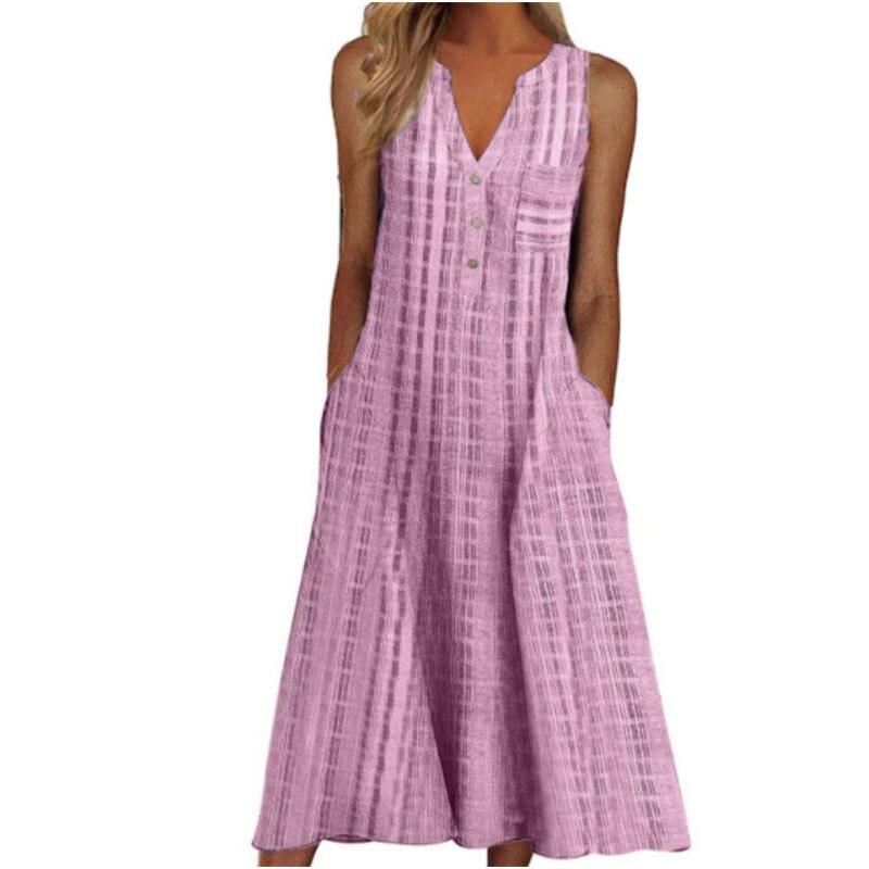 Elegant Chic VNeck Office Lady Pockets Dresses