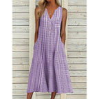 Elegant Chic VNeck Office Lady Pockets Dresses